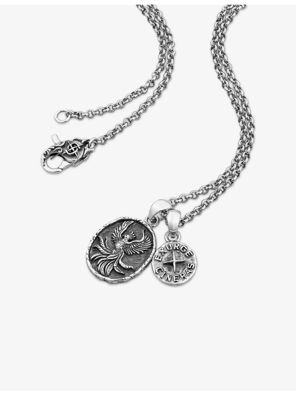 Clocks + Colours Rise sterling silver necklace 55cm, imported from the UK