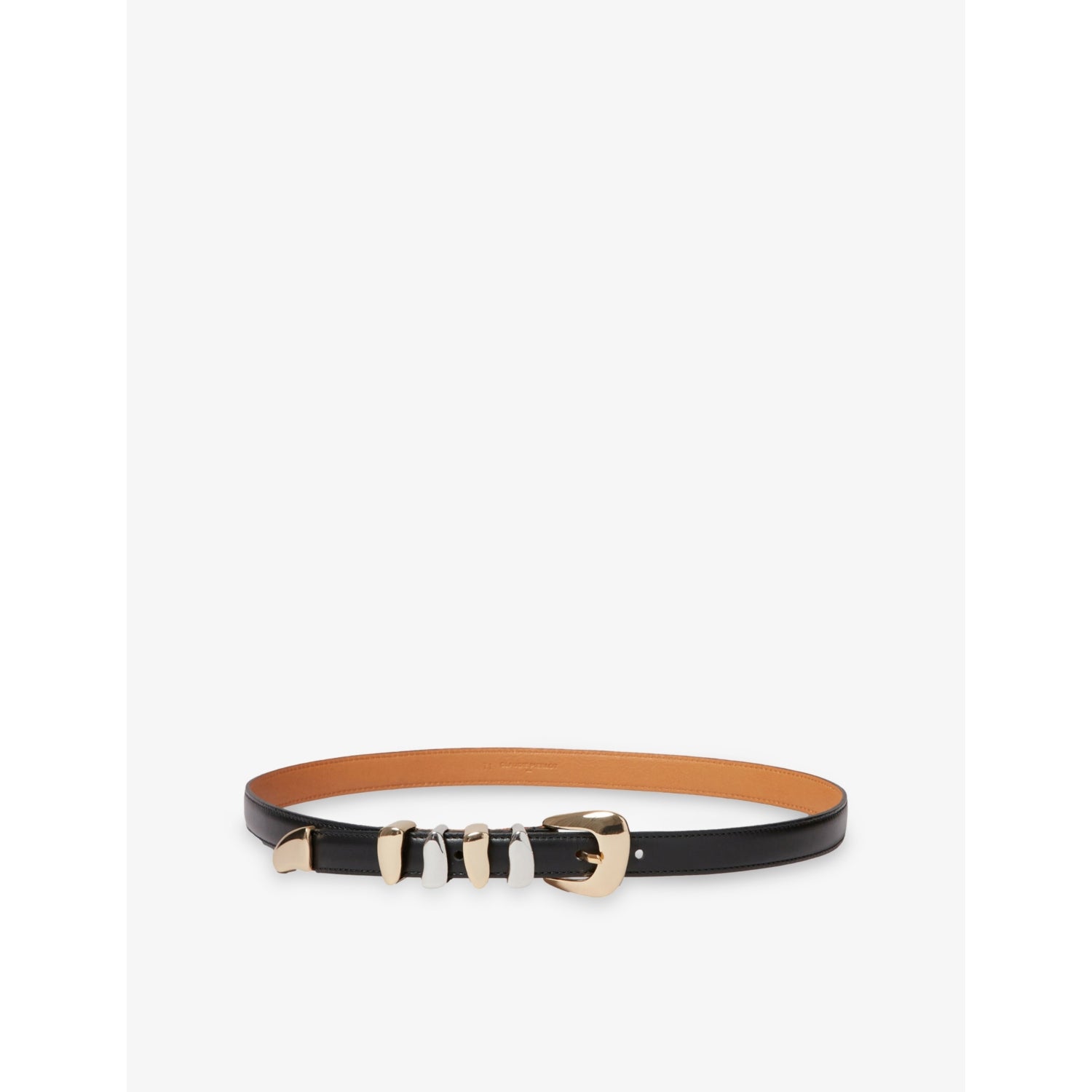 Sculpted-Loop Leather Belt - 22