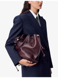 Claudie Pierlot leather tote shoulder bag with gold hardware - British product
