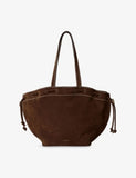 Claudie Pierlot suede tote bag with gold-tone hardware (British brand)