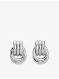 Heaven Mayhem baby knot silver-plated earrings 7.5in - British product