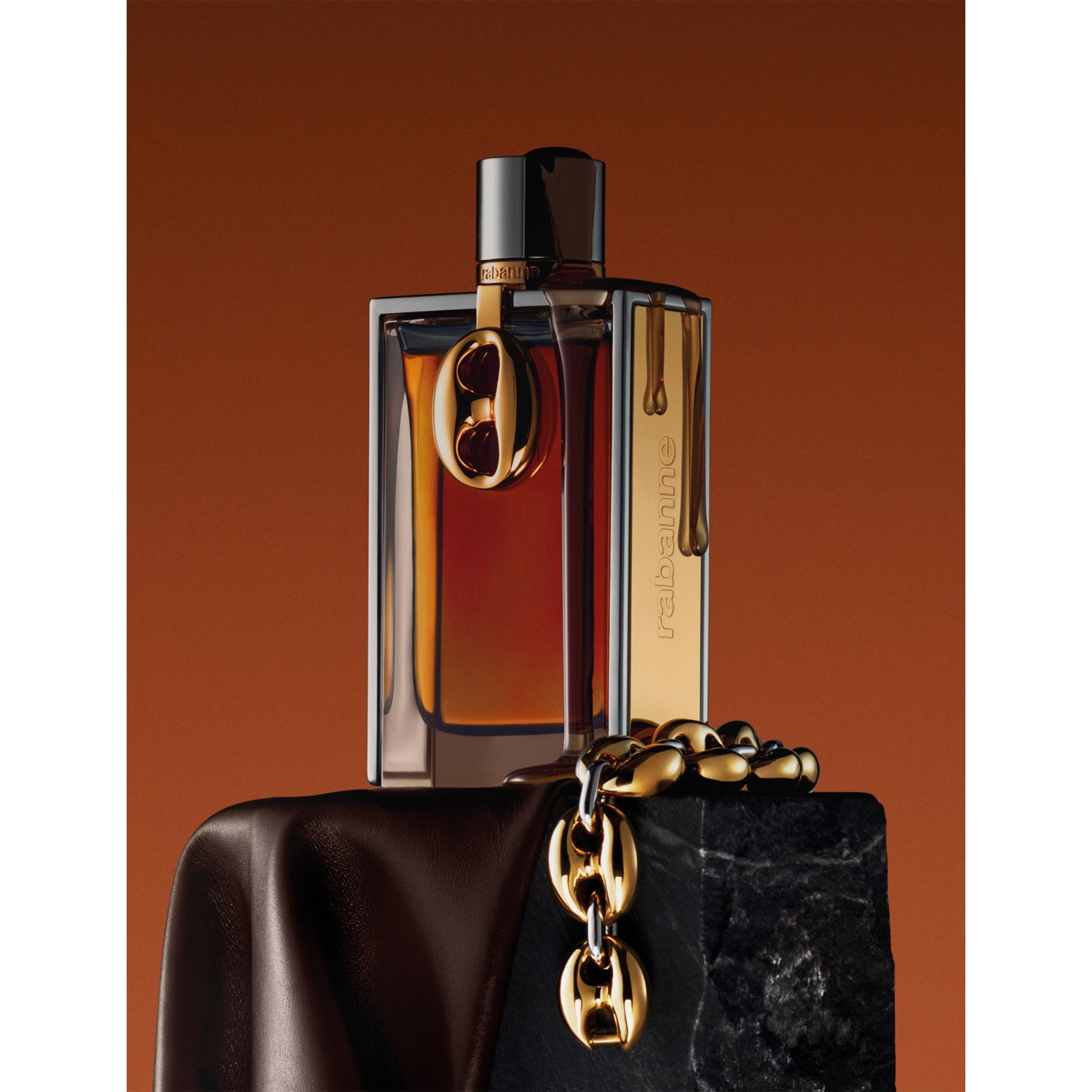 Rabanne Burning Leather Eau de Parfum 125ml, imported from the UK