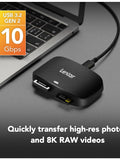 Lexar CFexpress Type B and SD UHS-II card reader, imported from the UK