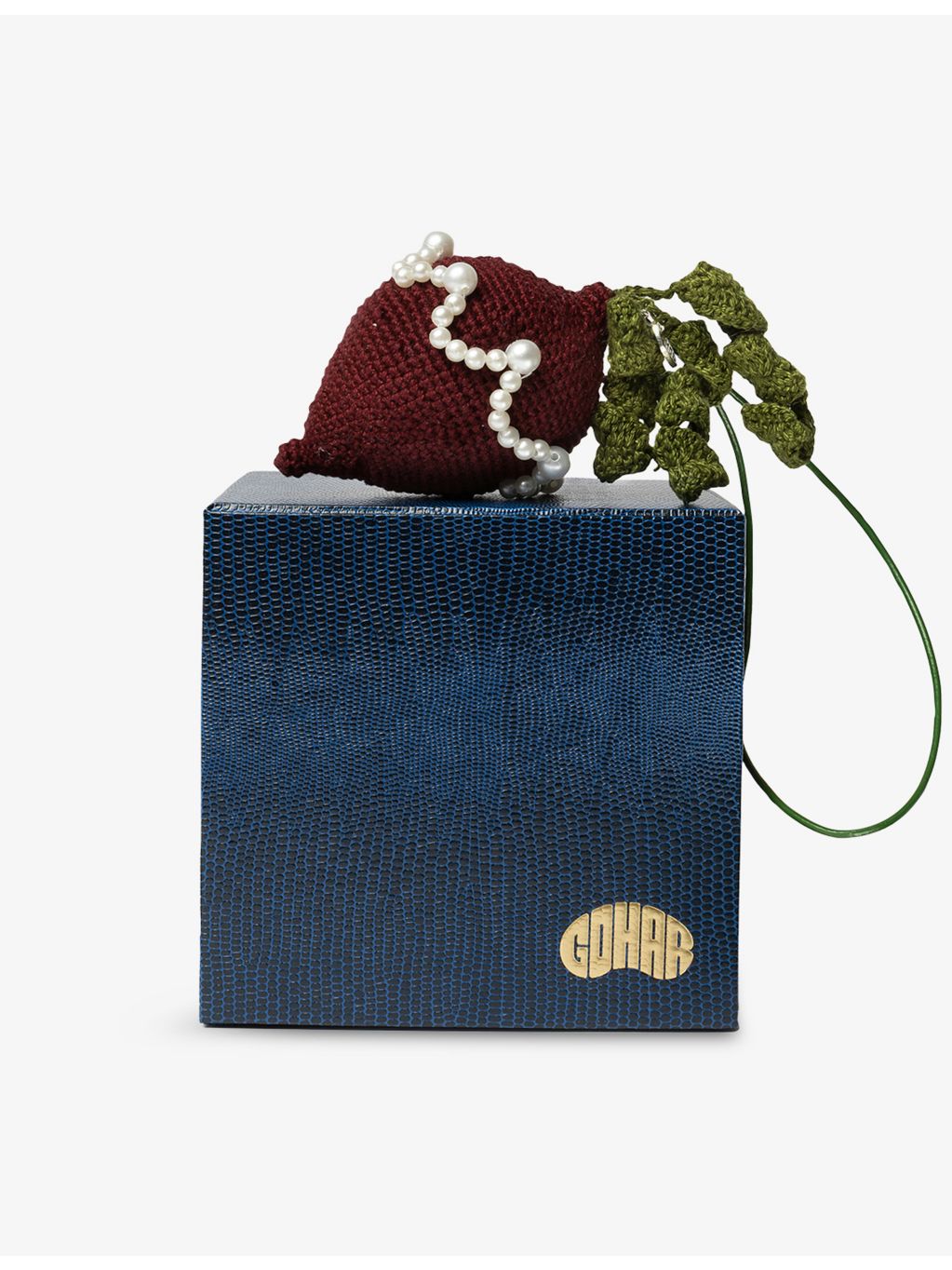 Gohar World beetroot crochet bag charm 10cm, UK version