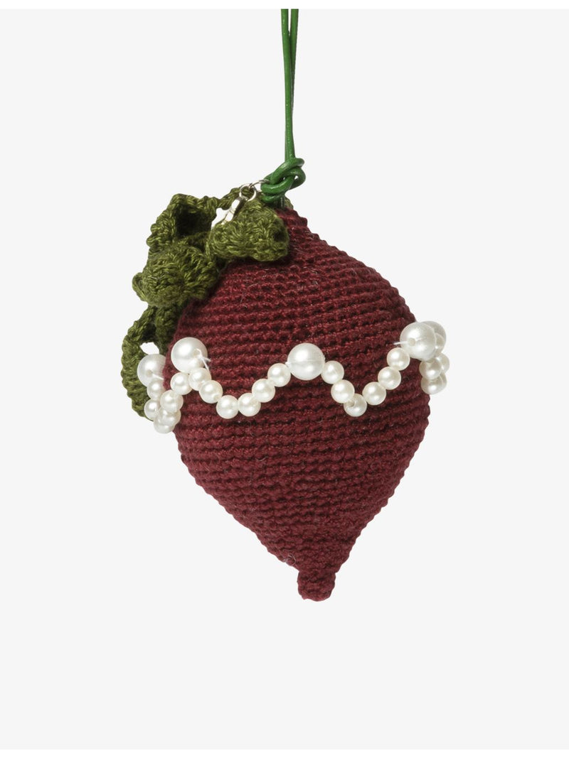 Gohar World beetroot crochet bag charm 10cm, UK version