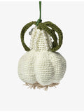 Gohar World garlic crochet bag charm 10cm, imported from the UK
