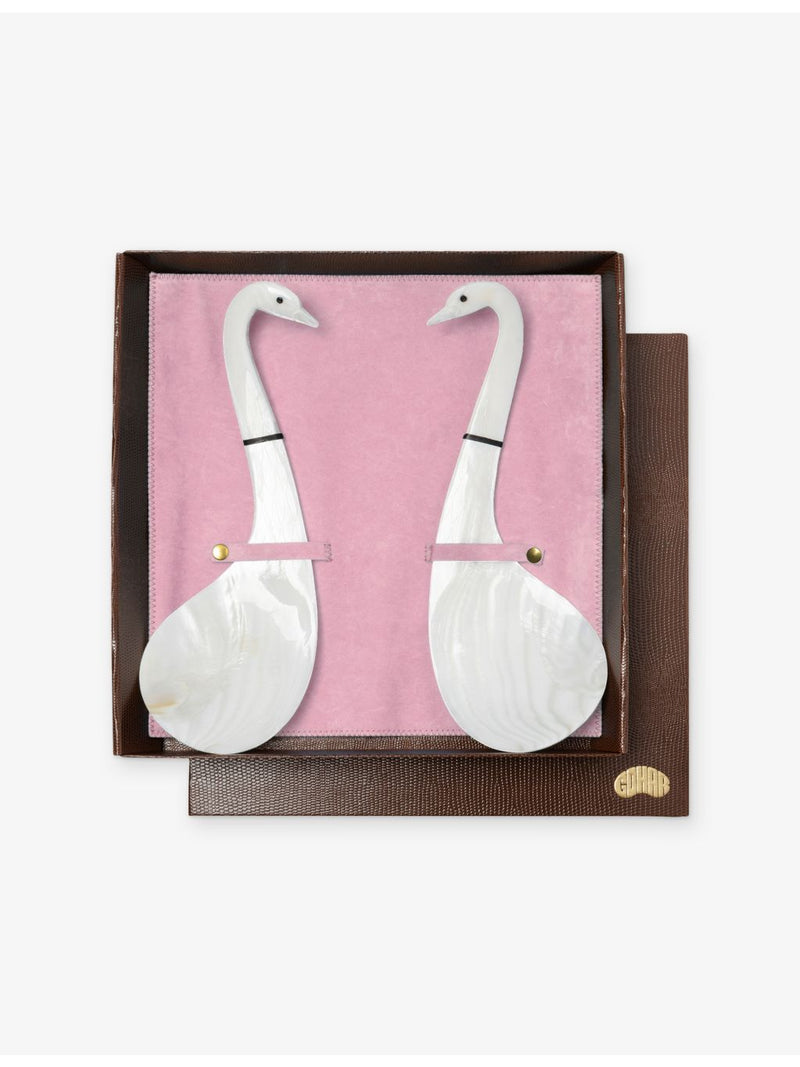 Gohar World mother of pearl serving spoons 24.5cm, imported from the UK
