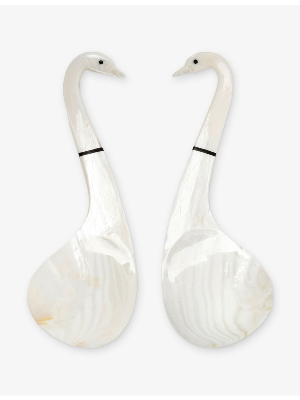 Gohar World mother of pearl serving spoons 24.5cm, imported from the UK