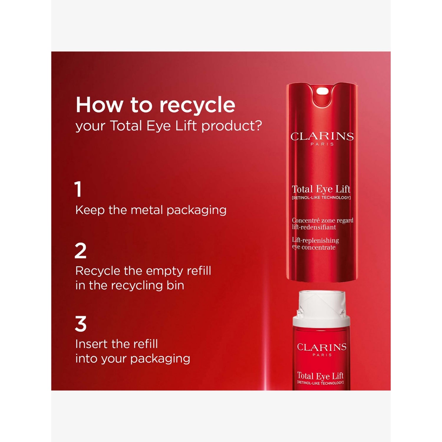Clarins Total Eye Lift eye treatment 15ml, UK version