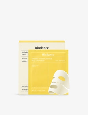 Biodance Radiant Vita Niacinamide face masks 4 pack, imported from the UK