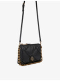 Kurt Geiger London Kensington Puff leather pouch bag, imported from the UK