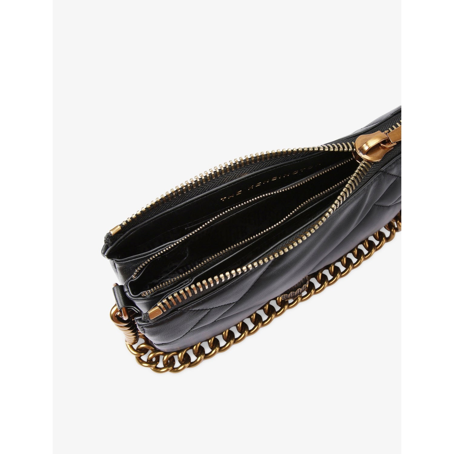 Kurt Geiger London Kensington Puff leather pouch bag, imported from the UK