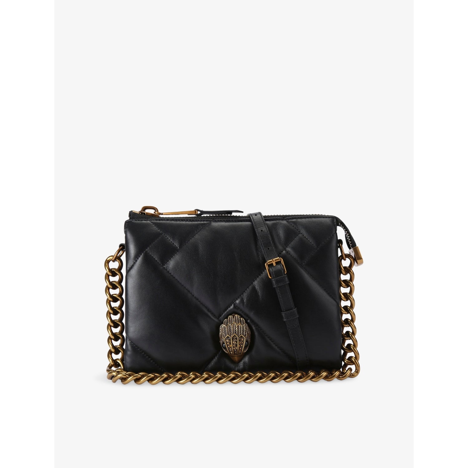 Kurt Geiger London Kensington Puff leather pouch bag, imported from the UK