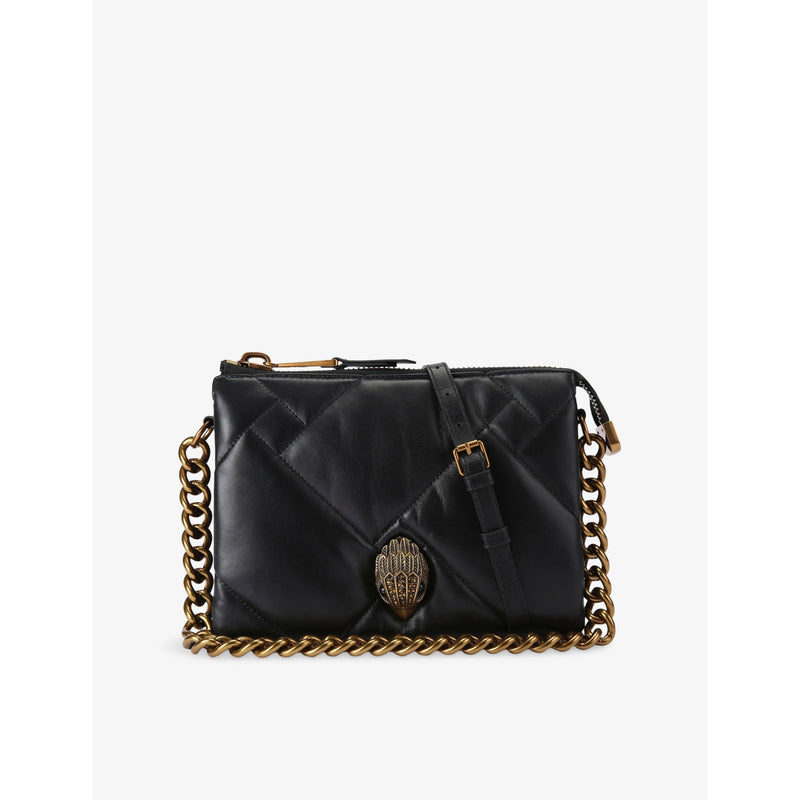 Kurt Geiger London Kensington Puff leather pouch bag, imported from the UK
