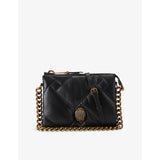 Kurt Geiger London Kensington Puff leather pouch bag, imported from the UK