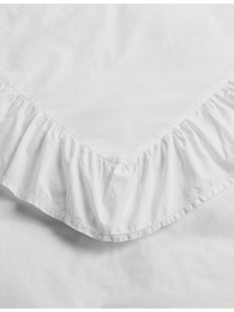 Tekla Elodie cotton duvet cover with ruffle trim, UK version