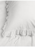 Elodie cotton pillowcase 75x50cm with ruffle trim, imported from the UK