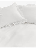Elodie cotton pillowcase 75x50cm with ruffle trim, imported from the UK