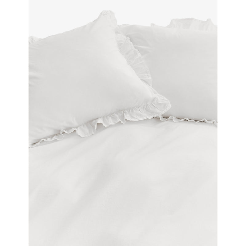 Elodie cotton pillowcase 75x50cm with ruffle trim, imported from the UK