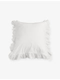 Elodie cotton pillowcase 75x50cm with ruffle trim, imported from the UK
