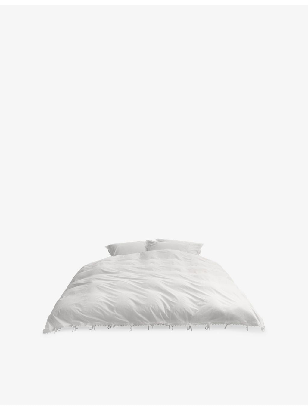 Tekla Anais cotton duvet cover with embroidered trim (British brand)