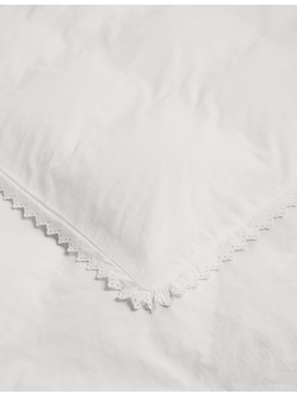 Tekla Anais cotton duvet cover with embroidered trim (British brand)