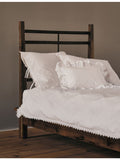 Tekla Anais cotton duvet cover with embroidered trim (British brand)