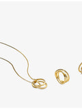 Sif Jakobs 18ct yellow gold-plated cubic zirconia earrings, imported from the UK