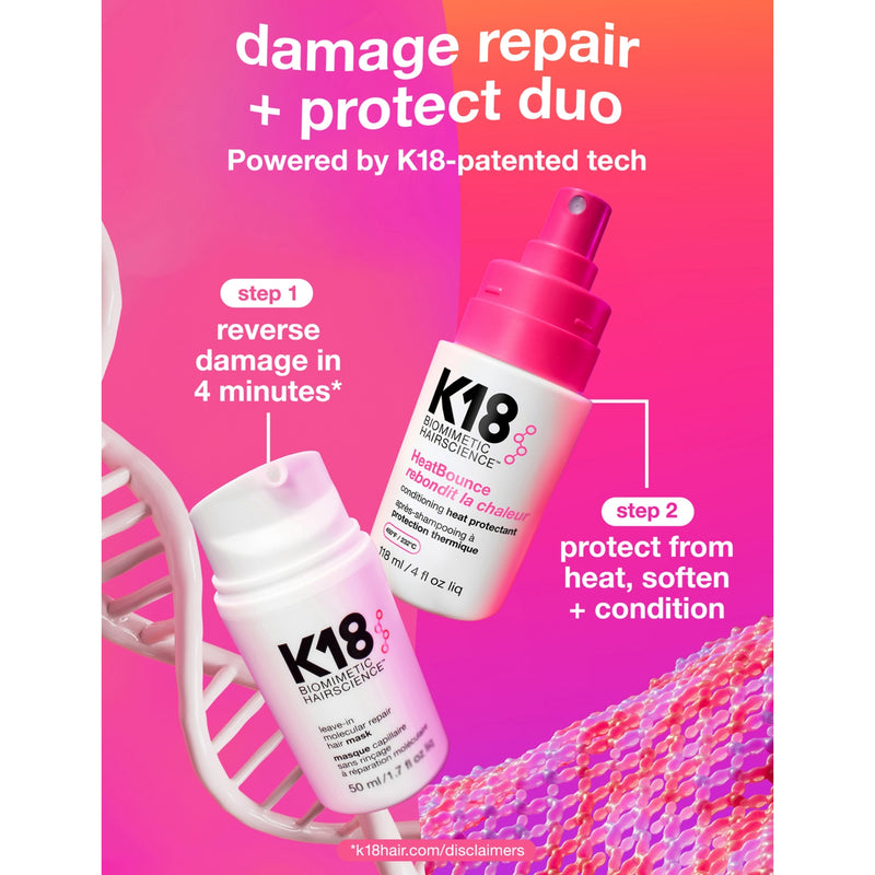 K18 Heatbounce conditioning heat protectant 118ml (British brand)