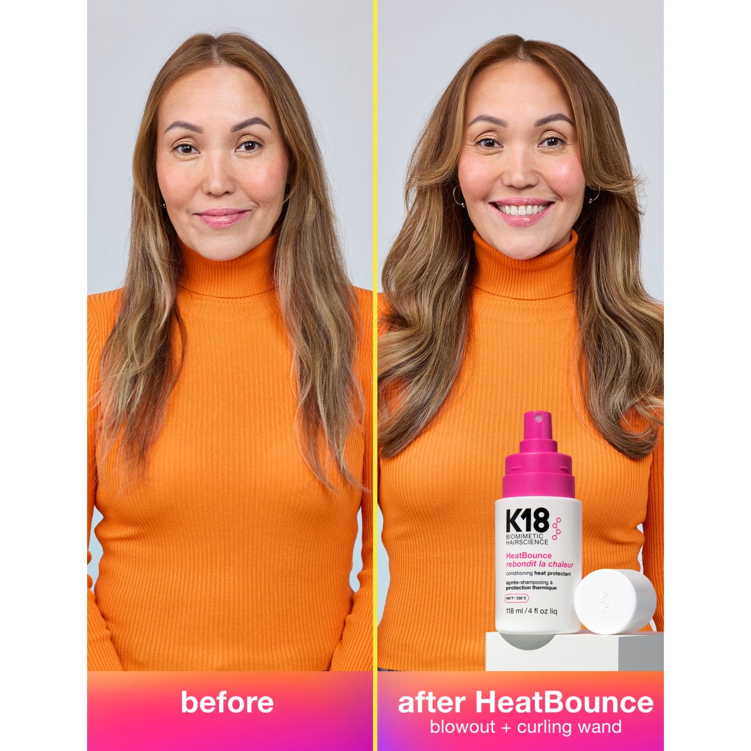 K18 Heatbounce conditioning heat protectant 118ml (British brand)
