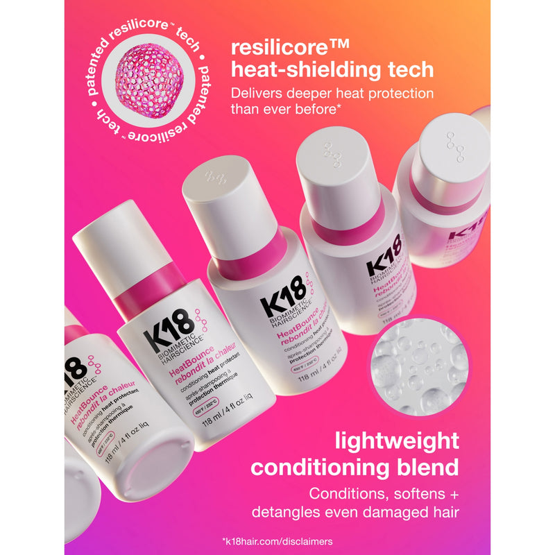 K18 Heatbounce conditioning heat protectant 118ml (British brand)