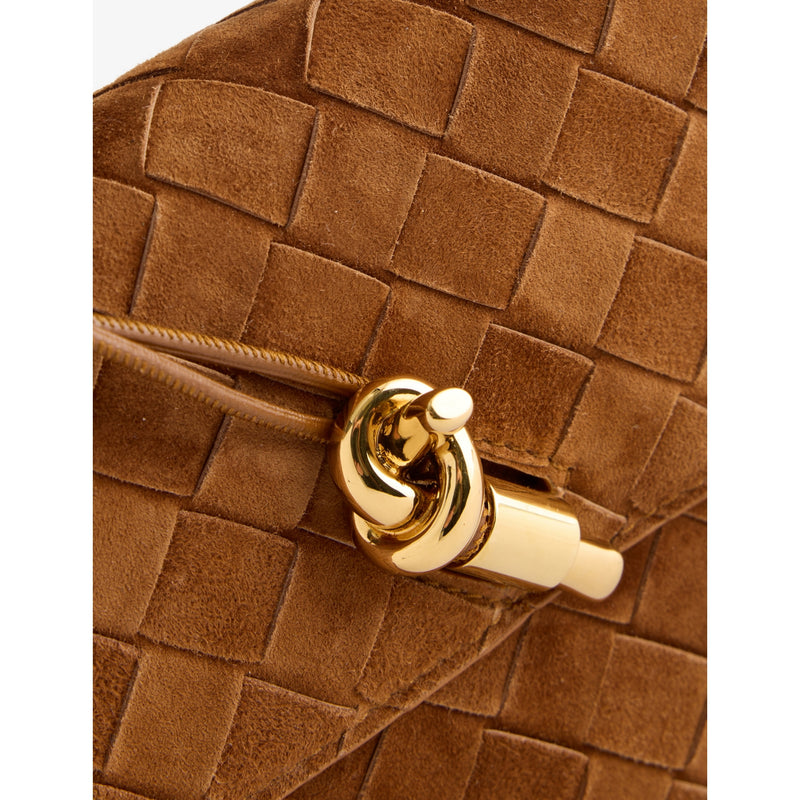 Bottega Veneta suede clutch bag intrecciato 31cm - British product
