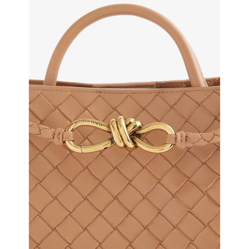 Bottega Veneta small leather tote, intrecciato weave, gold hardware - British product