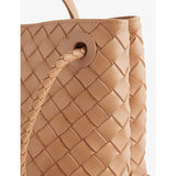 Bottega Veneta small leather tote, intrecciato weave, gold hardware - British product