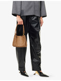 Bottega Veneta Parachute mini leather shoulder bag, imported from the UK