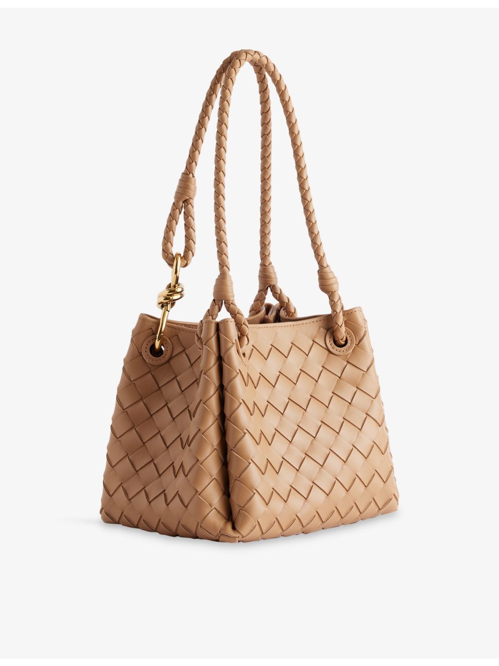 Bottega Veneta Parachute mini leather shoulder bag, imported from the UK