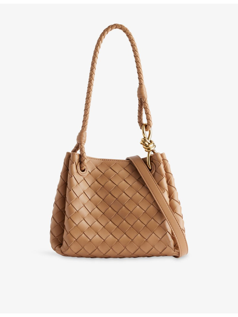 Bottega Veneta Parachute mini leather shoulder bag, imported from the UK