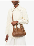 Bottega Veneta small leather intrecciato tote bag, imported from the UK