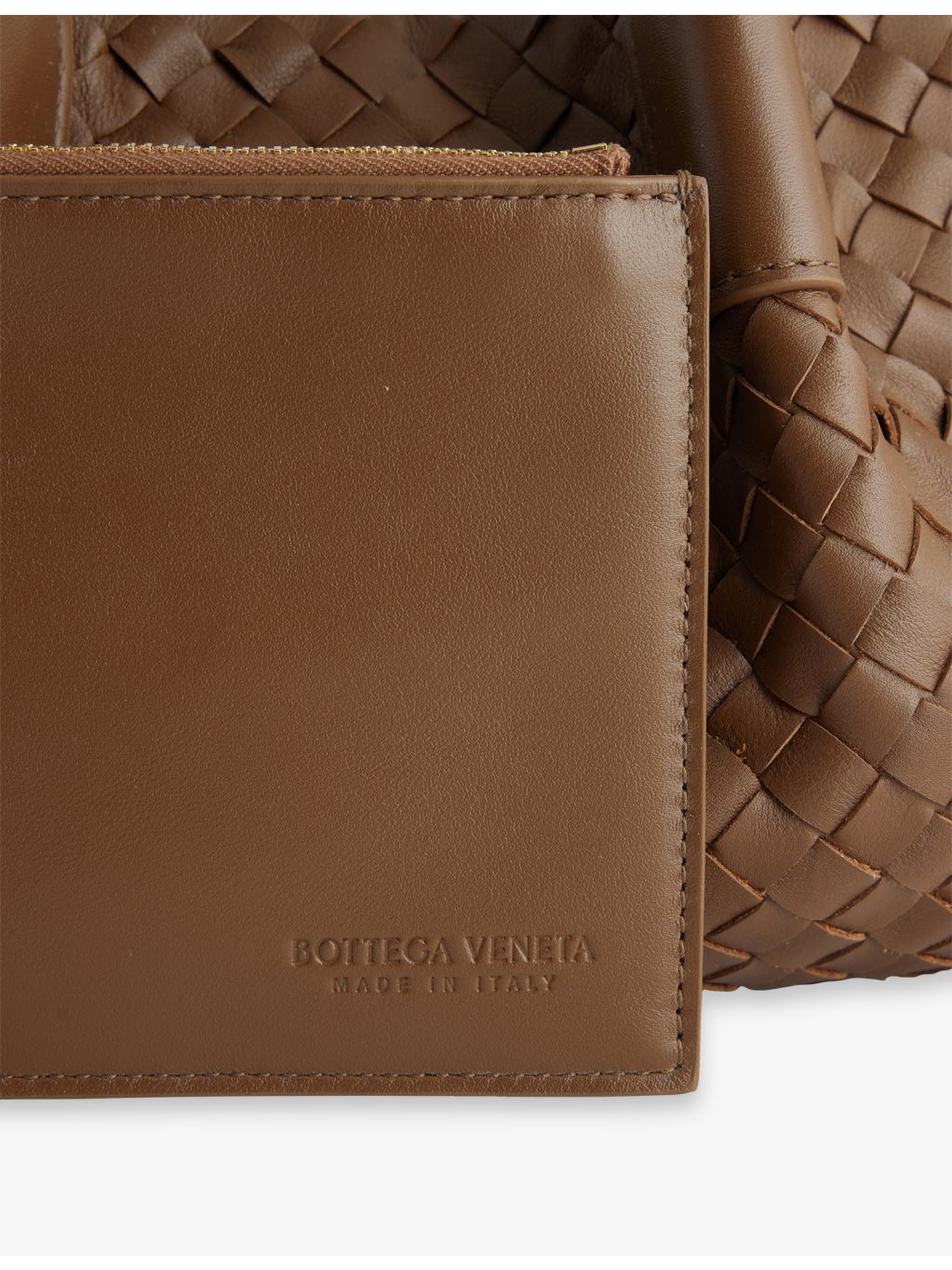 Bottega Veneta small leather intrecciato tote bag, imported from the UK
