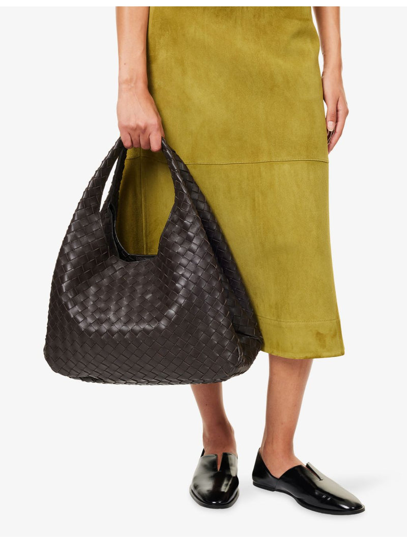 Bottega Veneta Campana large leather shoulder bag, imported from the UK