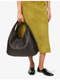 Bottega Veneta Campana large leather shoulder bag, imported from the UK