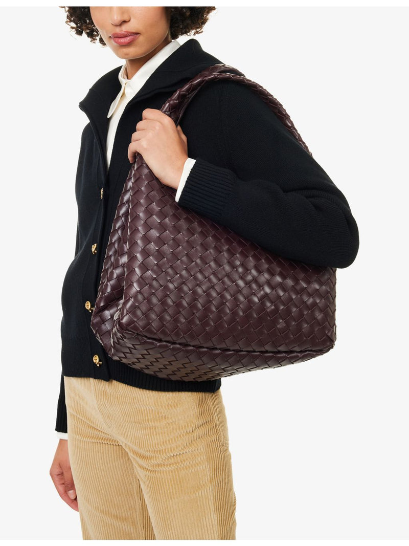 Bottega Veneta Intrecciato large shoulder bag in lamb leather - British product
