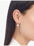 Bvlgari rose gold diamond mother-of-pearl earrings 0.18ct, UK version