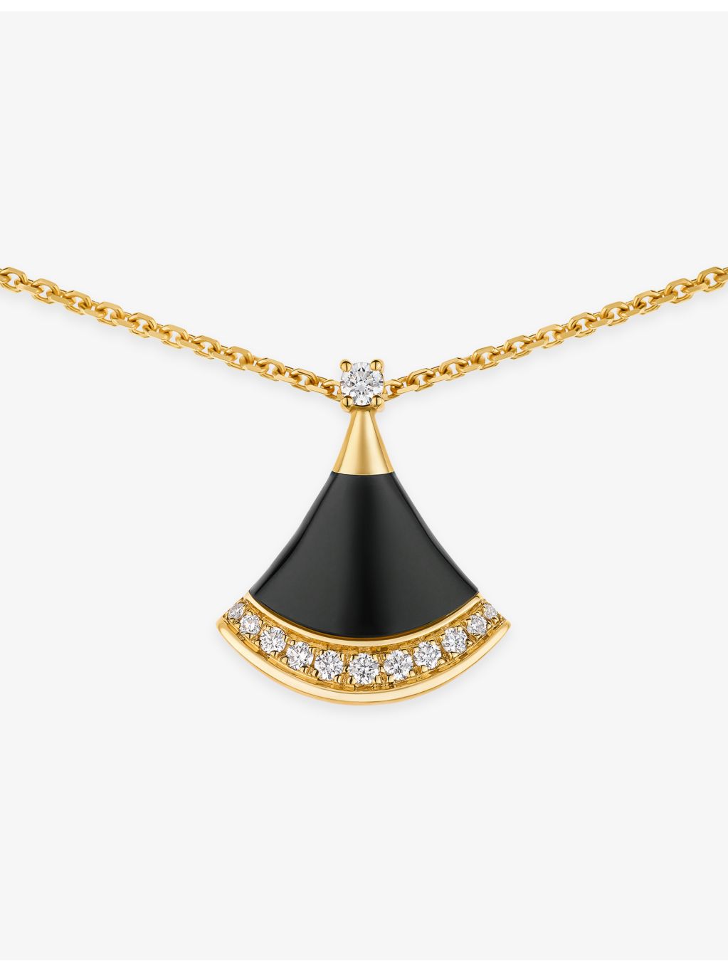 Bvlgari Divas' Dream necklace, 18ct gold, black onyx and diamond (British brand)