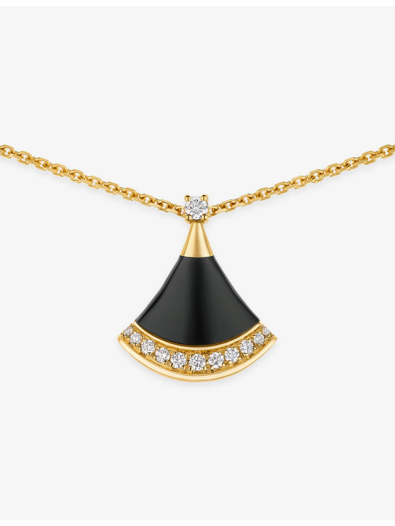 Bvlgari Divas' Dream necklace, 18ct gold, black onyx and diamond (British brand)