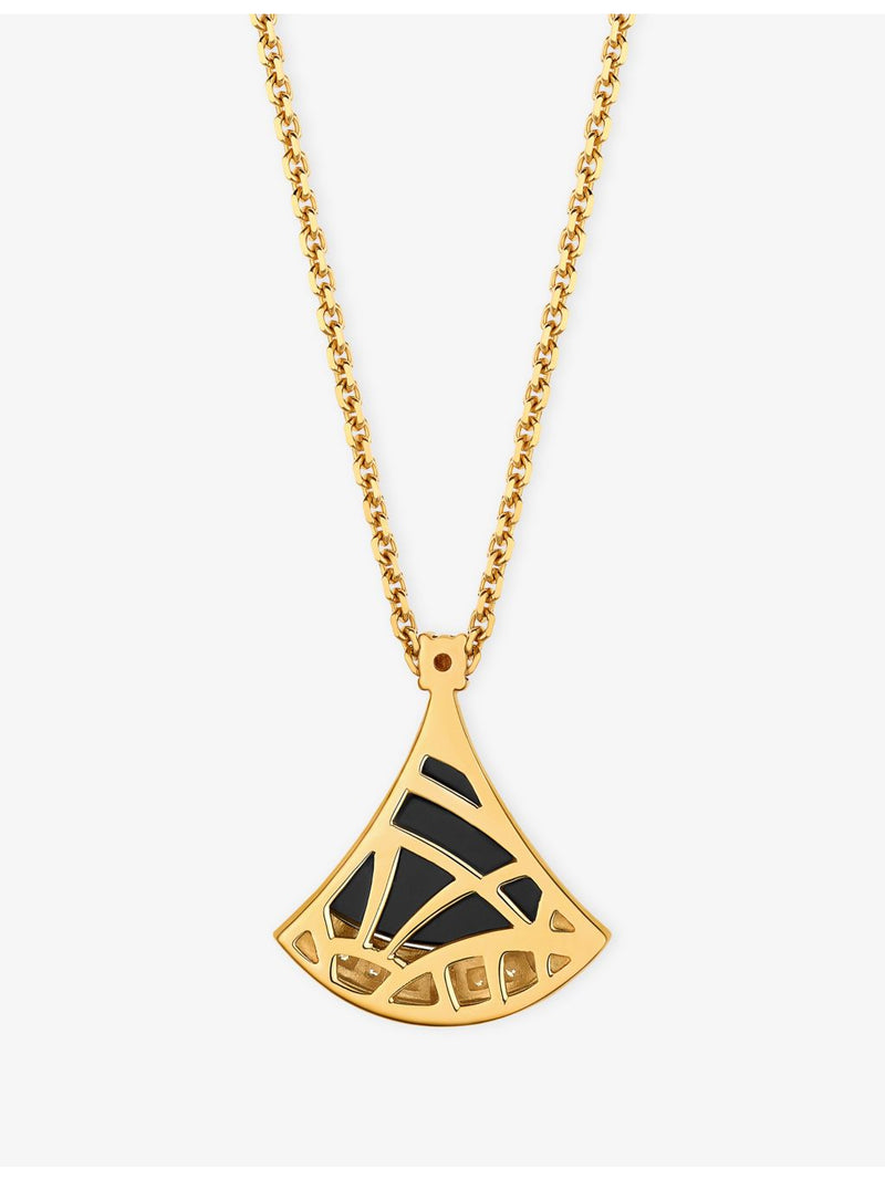 Bvlgari Divas' Dream necklace, 18ct gold, black onyx and diamond (British brand)