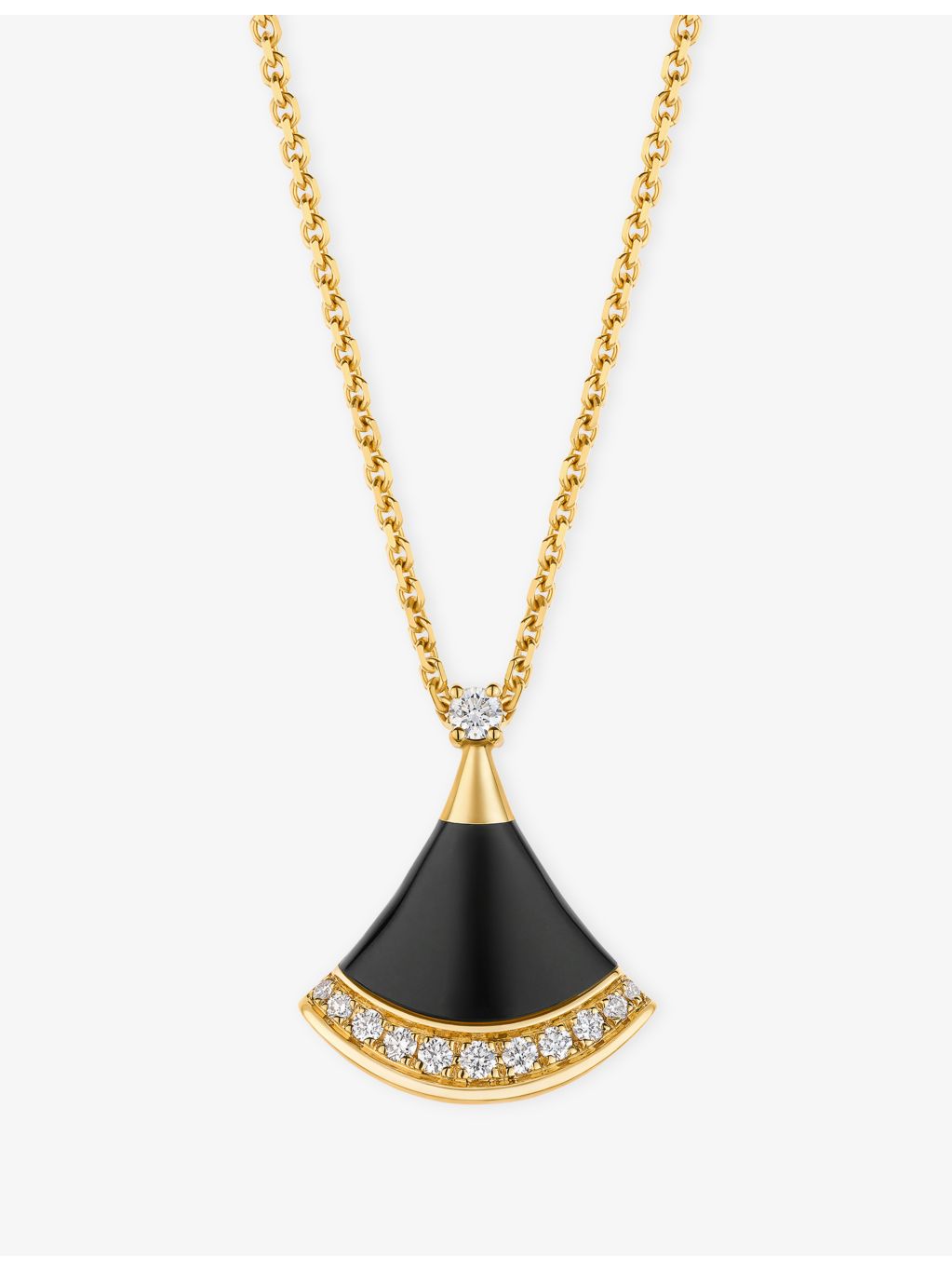 Bvlgari Divas' Dream necklace, 18ct gold, black onyx and diamond (British brand)