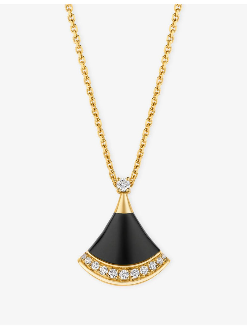 Bvlgari Divas' Dream necklace, 18ct gold, black onyx and diamond (British brand)