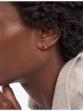 Bvlgari Divas' Dream rose gold stud earring with carnelian (British brand)
