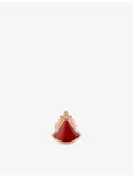 Bvlgari Divas' Dream rose gold stud earring with carnelian (British brand)